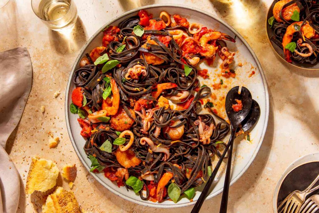 Seafood Squid Ink Pasta Recipe