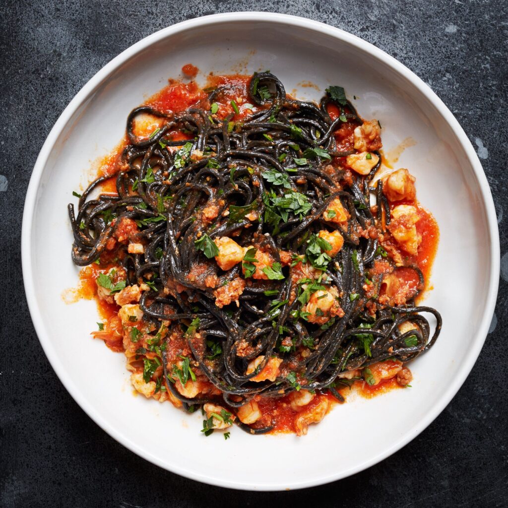 Squid Ink Noodles Recipe